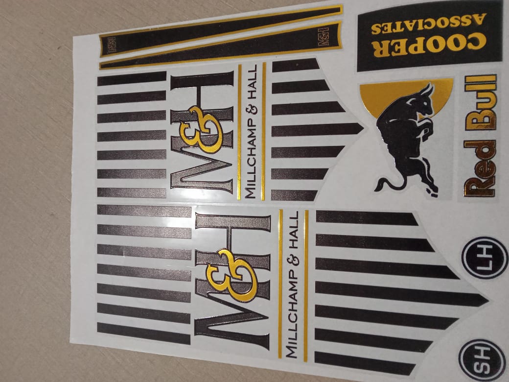 M&amp;H Champion Hall Cricket Bat Sticker