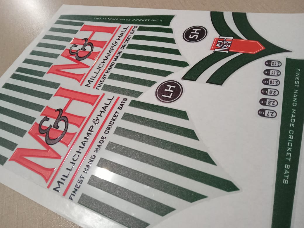 Champion Hall Cricket Bat Sticker