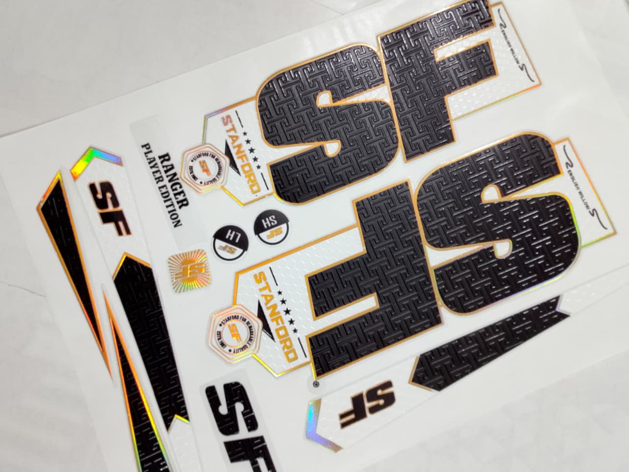 SF Champion Hall Cricket Bat Sticker