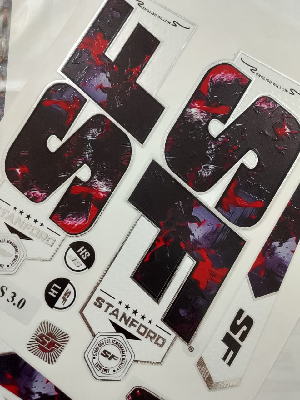 SF Champion Hall Cricket Bat Sticker