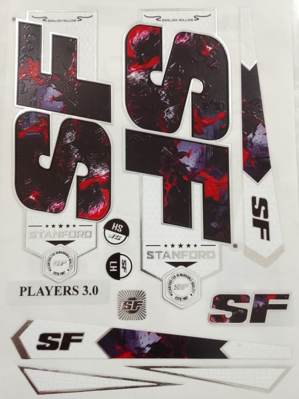 SF Champion Hall Cricket Bat Sticker