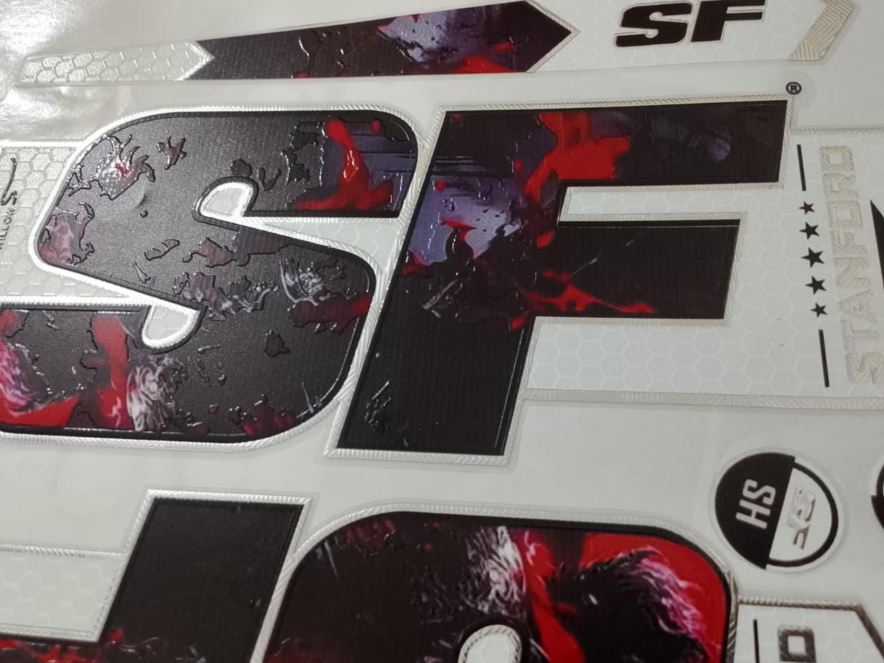 SF Champion Hall Cricket Bat Sticker