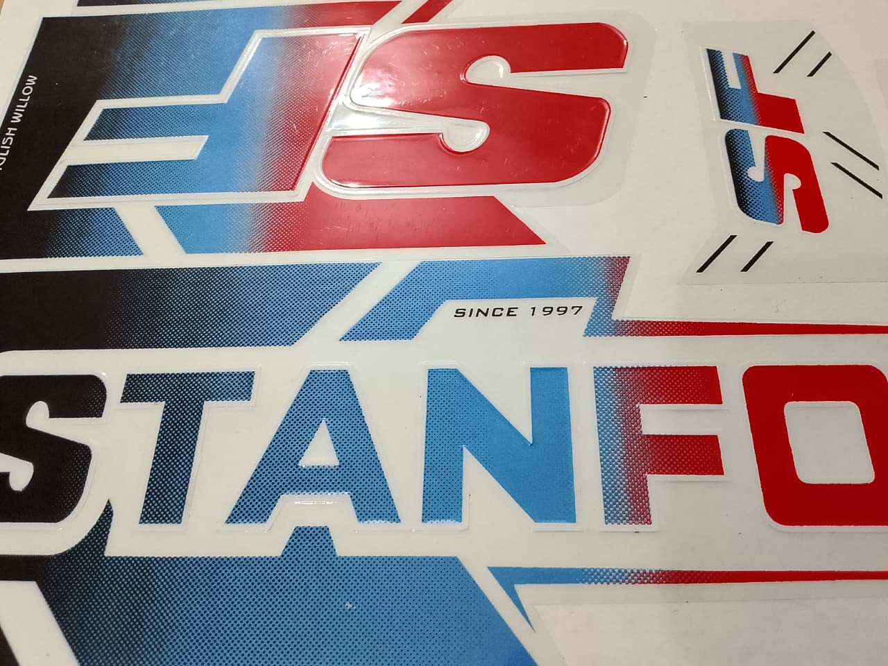SF Champion Hall Cricket Bat Sticker