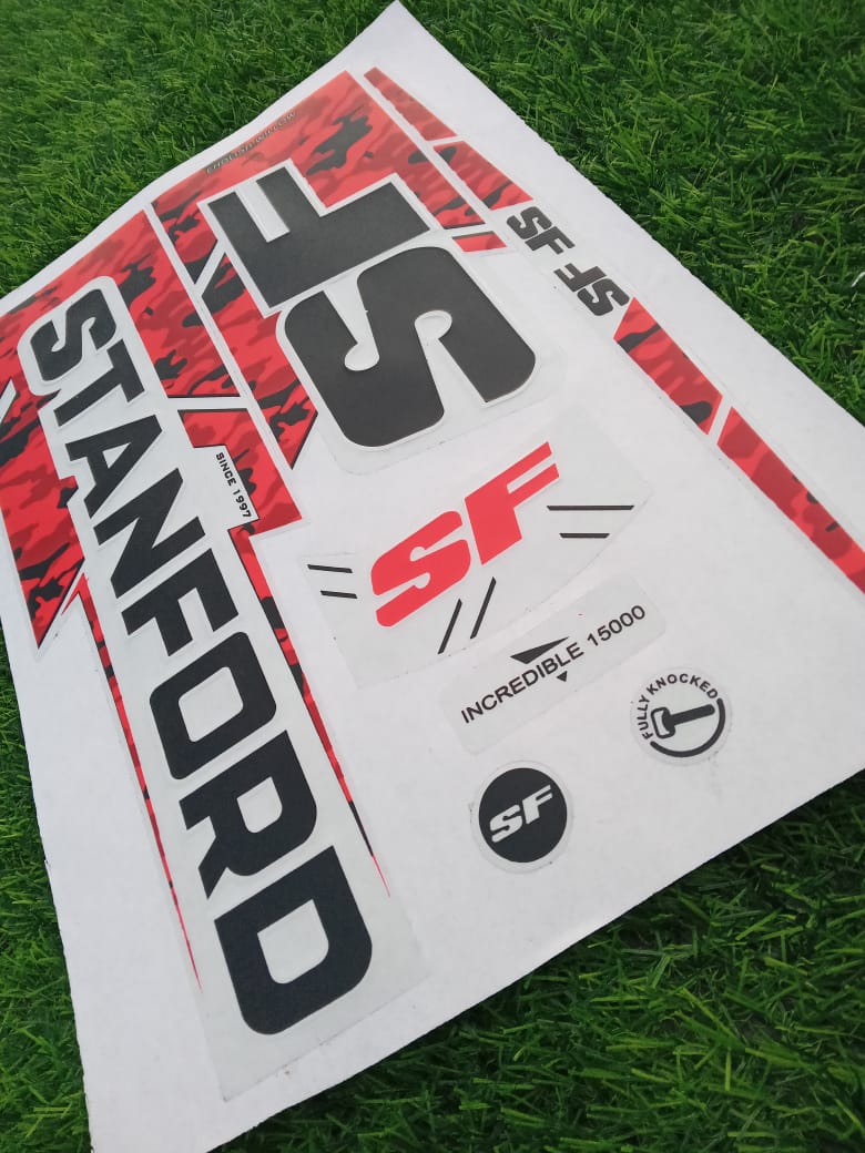 SF&nbsp;Champion Hall Cricket Bat Sticker.