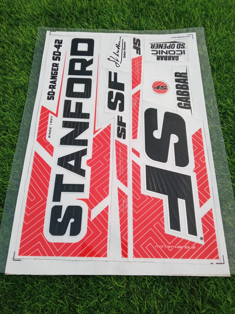 SF&nbsp;Champion Hall Cricket Bat Sticker.