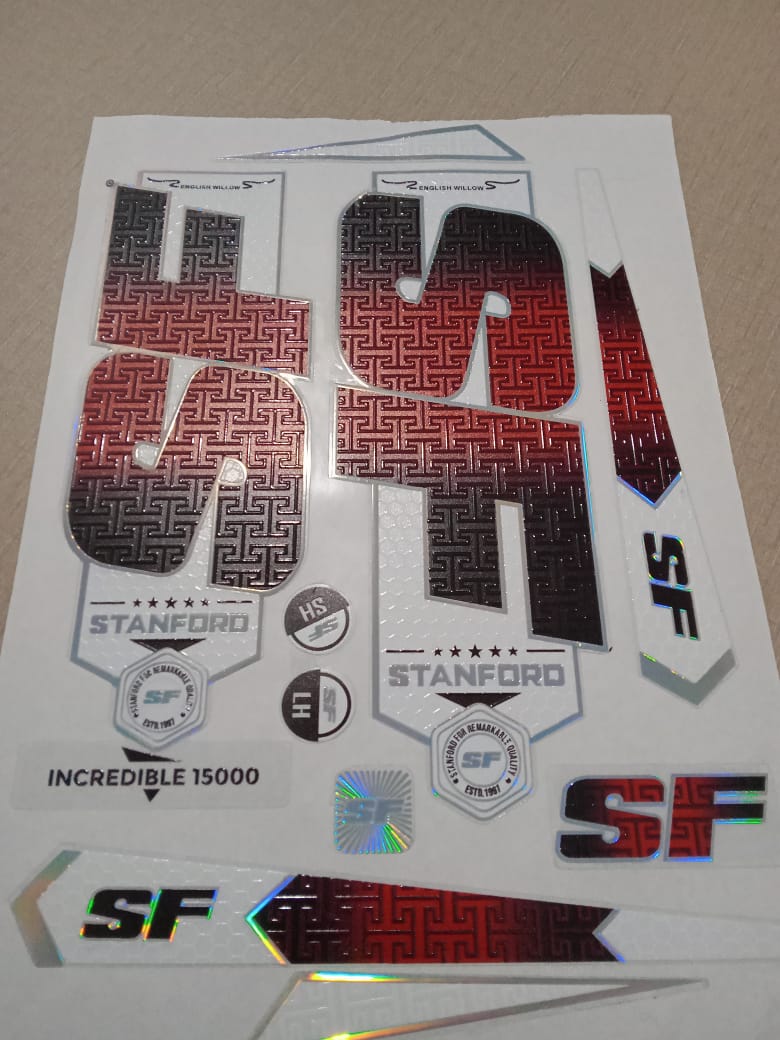 SF Champion Hall Cricket Bat Sticker
